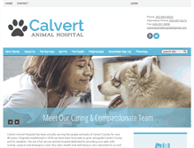 Tablet Screenshot of calvertanimal.com